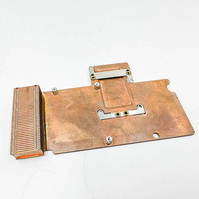 чистый медный heatsink, радиатор зуба высокой плотности, электронные блоки, теплоотвод зуба лопаткоулавливателя, медная плита