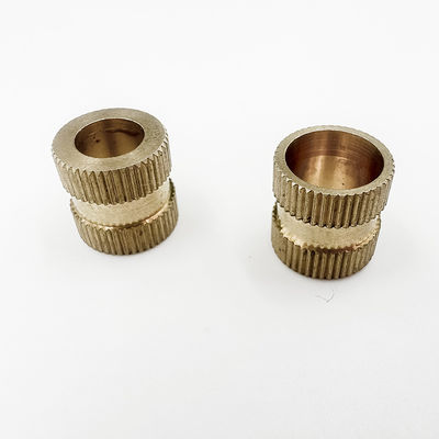 OEM Knurled латунные продетые нитку вставки, точность продетая нитку вставка гайки