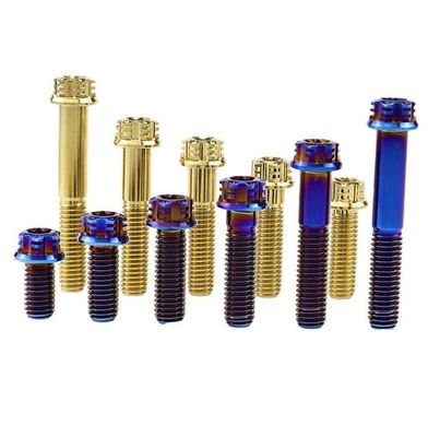 Torx сплав титана M6 скрепляет болтами в причудливом фланце для изменения мотоцикла