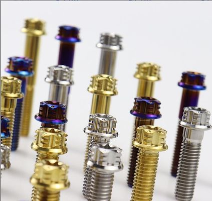 Torx сплав титана M6 скрепляет болтами в причудливом фланце для изменения мотоцикла